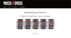 Desktop Screenshot of pricesspices.com